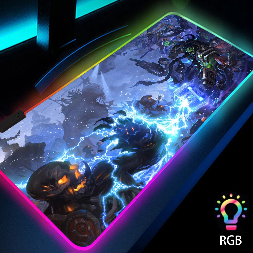 

heroes of the storm mouse pad accessories for pc computer Game Aesthetic rgb with backlight led Extra Large xxl 900*400