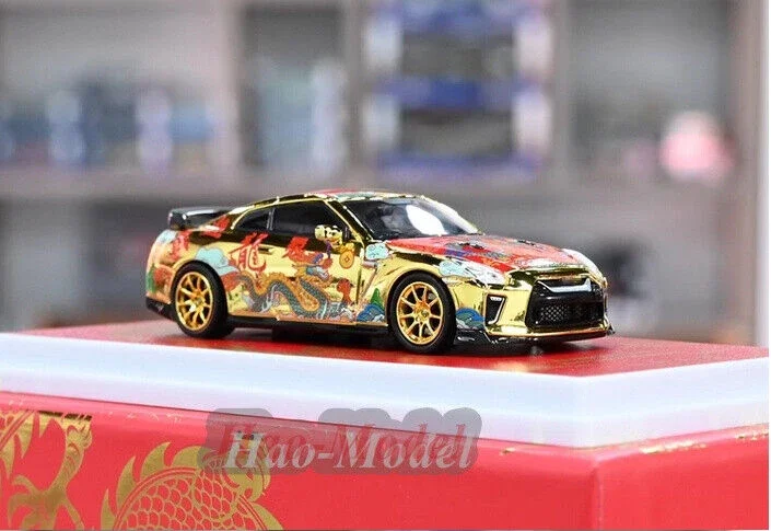INNO 1/64 для NISSAN GTR R35 модель автомобиля сплав металла литье под давлением имитация
