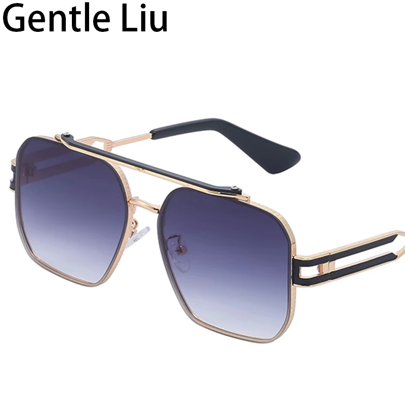 

Vintage Steampunk Square Sunglasses Men Oversized Sun Glasses for Women Big Frame 2022 Luxury Brand Punk Eyewear Shades UV400
