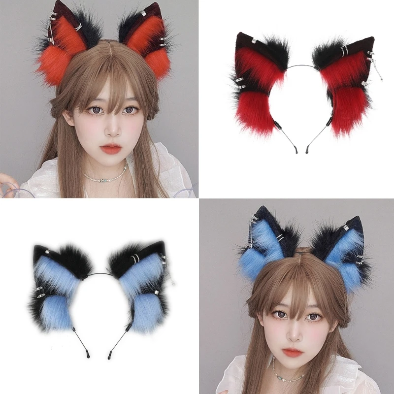 

COSPLAY Sexy Gothic Animal Ear Headband Furry Ears Carnivals Party Handmade