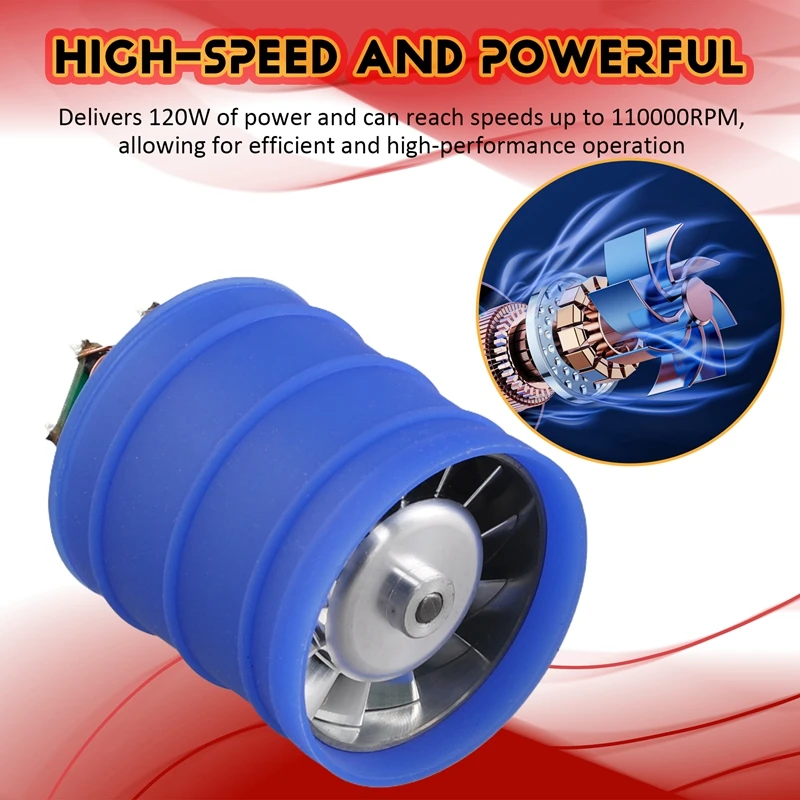 Мини-бесщеточный двигатель 120 Вт 110000 Высокоскоростной канальный вентилятор с