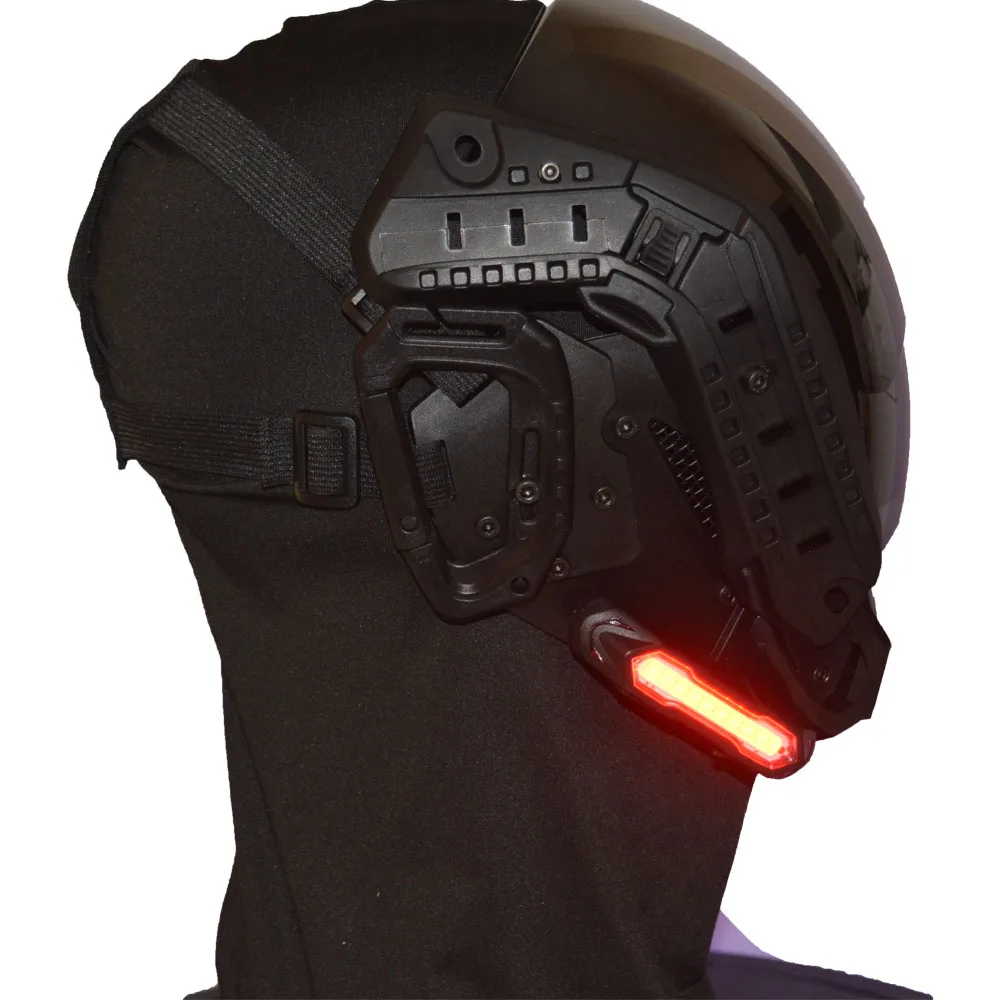 Маска Cyberpunk для косплея ручной работы персонализированная Механическая научная