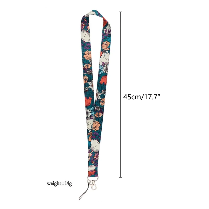 Винтажный ремешок для сотового телефона цветочный брелок ключей со свистком с ID