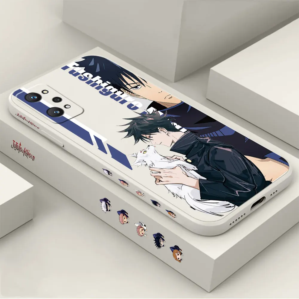 

Чехол для смартфона juютсу Kaisen Fushiguro Megumi чехол для Realme GT Neo 2 3 5 2T C21 C21Y C15 10 8 8I 7 7I 6 5 V25 V15 V13 V11 9 Pro Plus