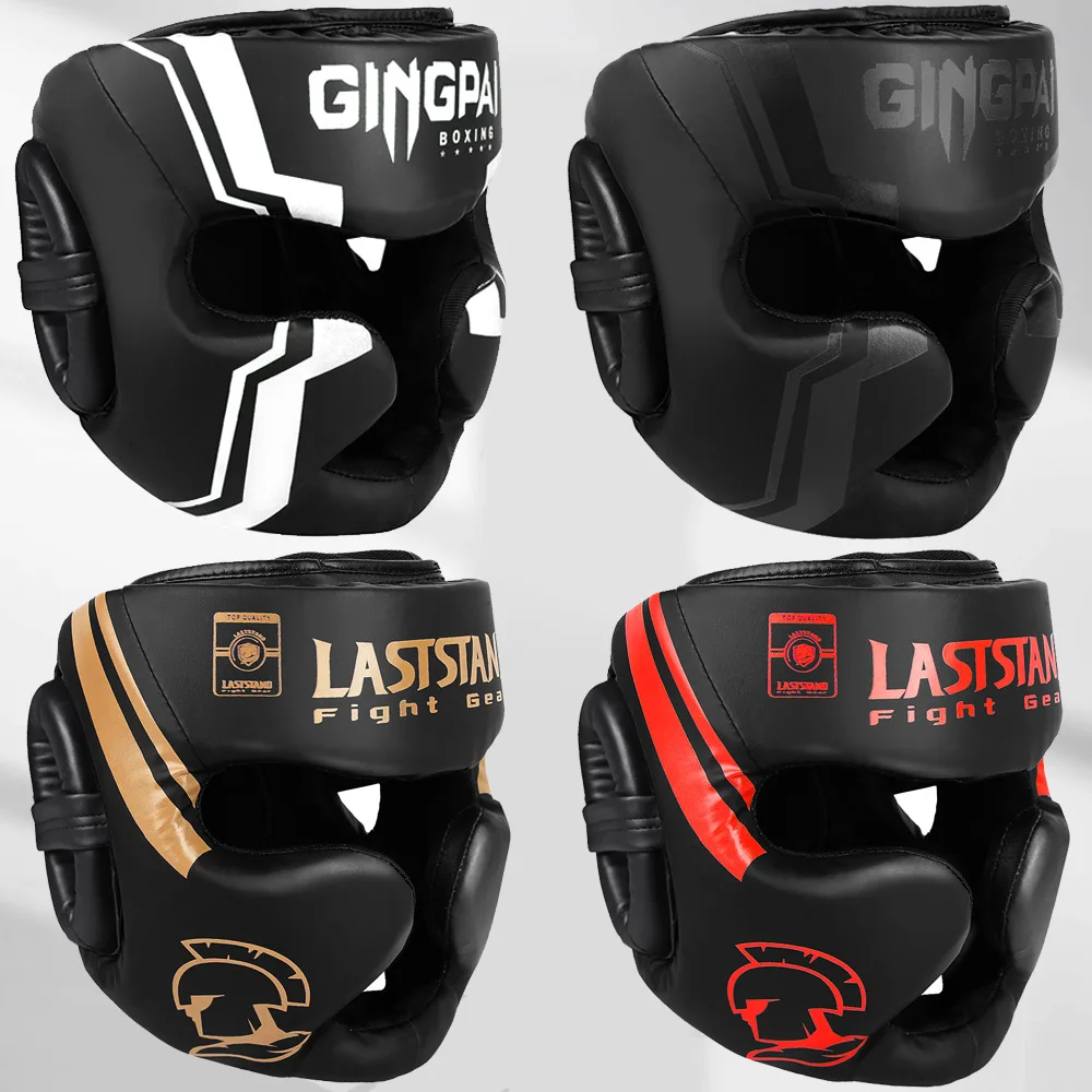 

Шлем для кикбоксинга Каратэ Муай Тай Guantes De Boxeo Free Fight головной убор MMA Head Guard Sanda тренировочный взрослый детское оборудование