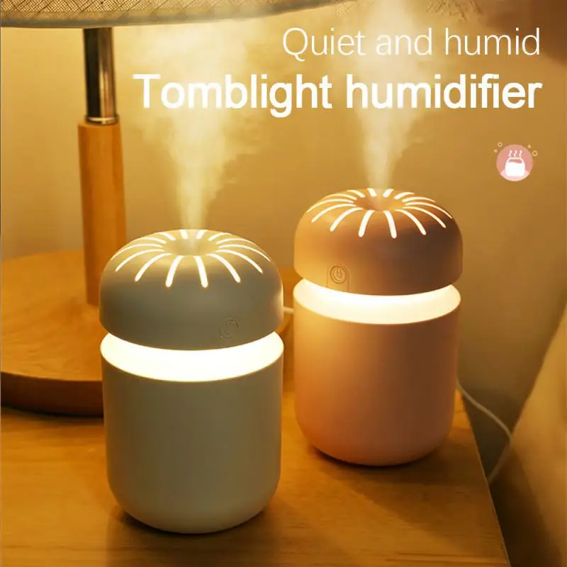 

360 Degree Nozzle Spray Humidifier Diffuser With Led Ambient Light Smart Spray Large Capacity Air Humidifier Humidifier