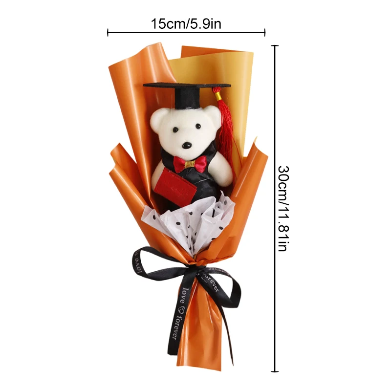 Милый Медведь Украшение Для Подарка На Выпускной Мультяшная Плюшевая Игрушка В