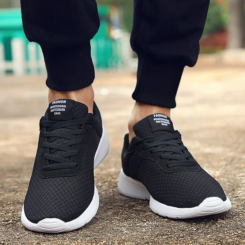 

Novos homens sapatos casuais rendas sapatos masculinos leve confortável respirável caminhada tênis tenis feminino zapatos