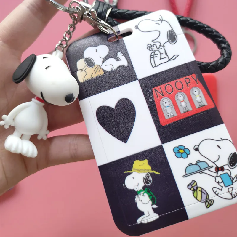 Snoopy брелок для ключей в виде автобуса милая Студенческая карта кампуса метро