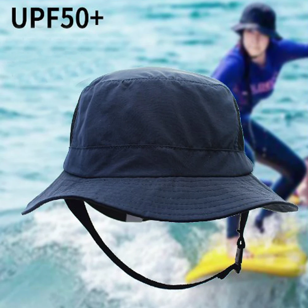 Surf Indo Surfing Backet Hat With Chin Strap Kitesurf Cap Fisherman Water Sport Sun Men Women Unisex