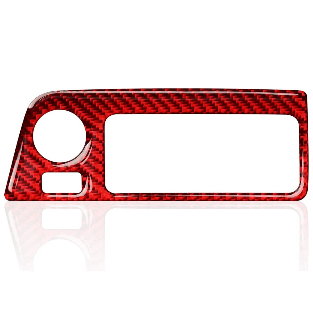 

Headlight Switch Panel Cover Trims Sticker Kit Decal Carbon Fiber for Chevrolet Corvette C7 2014-2019 Car Interior,Red