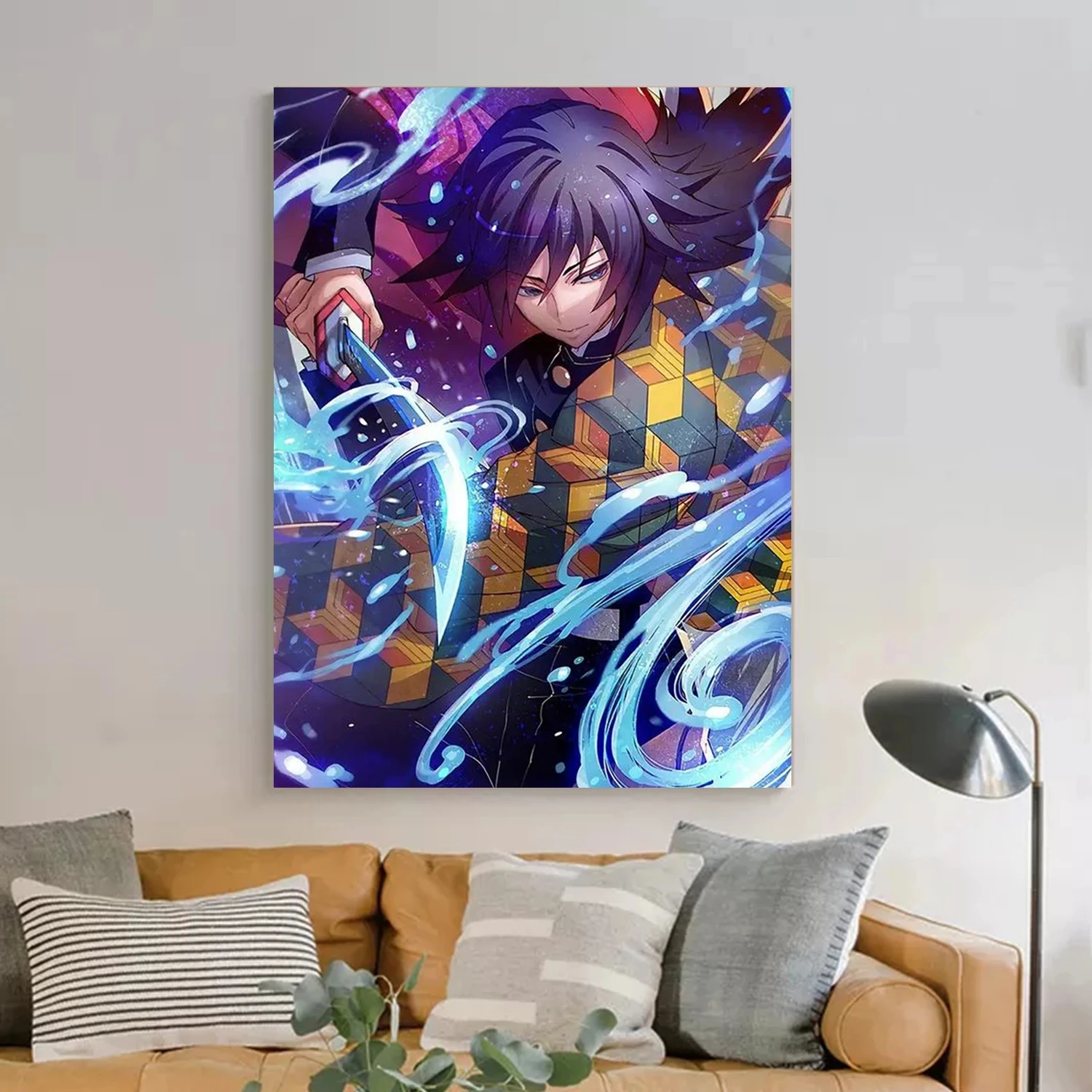 

Wall Canvas Paintings Drawing Posters Prints Anime Living Room Decoration Rengoku Kyoujurou Demon Slayer Paiting