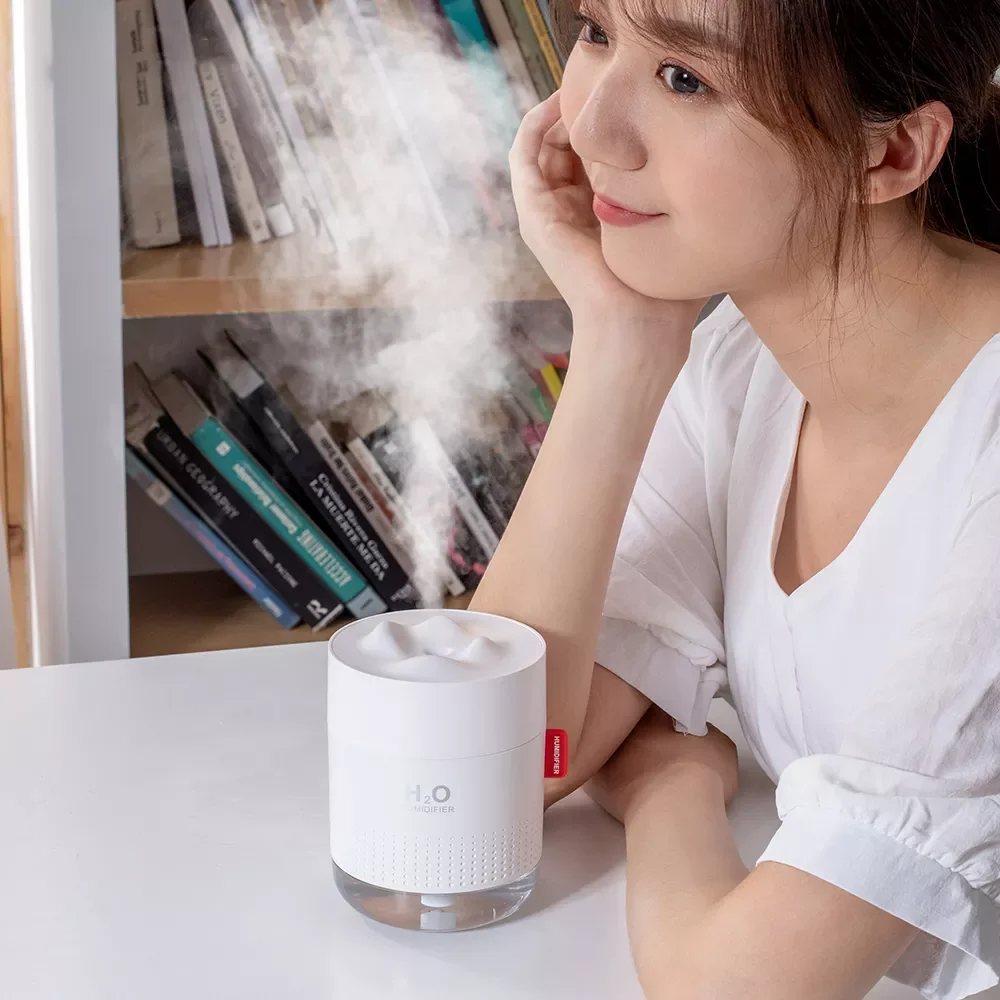 

NEW2023 Mini Humidifiers USB Ultrasonic Aroma 500ML Air Diffuser Soothing Light Aromatherapy Humidificador Foy Home Humidifier
