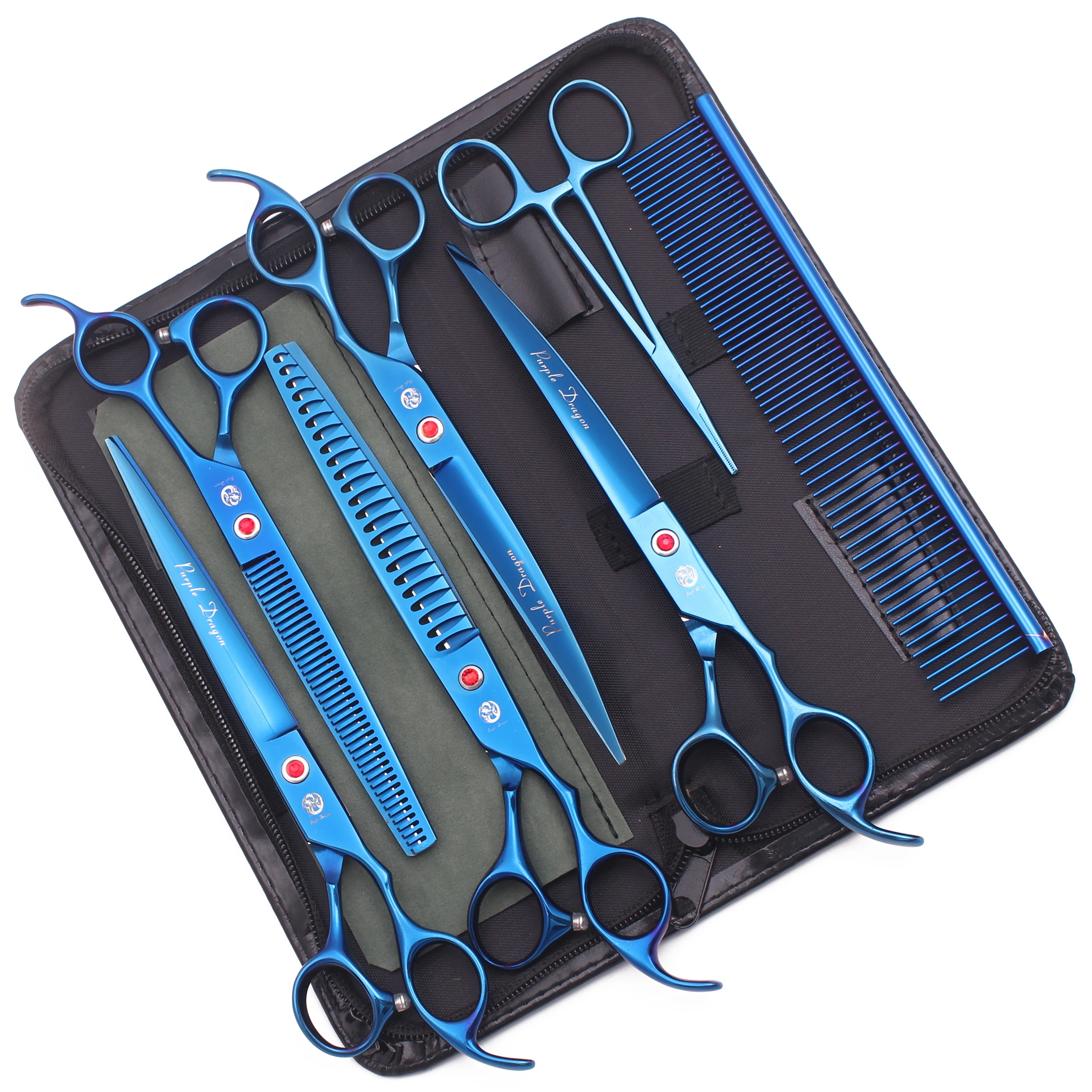 Z3005B Ножницы С Дизайном Фиолетового Дракона Для Ухода За Домашними Животными