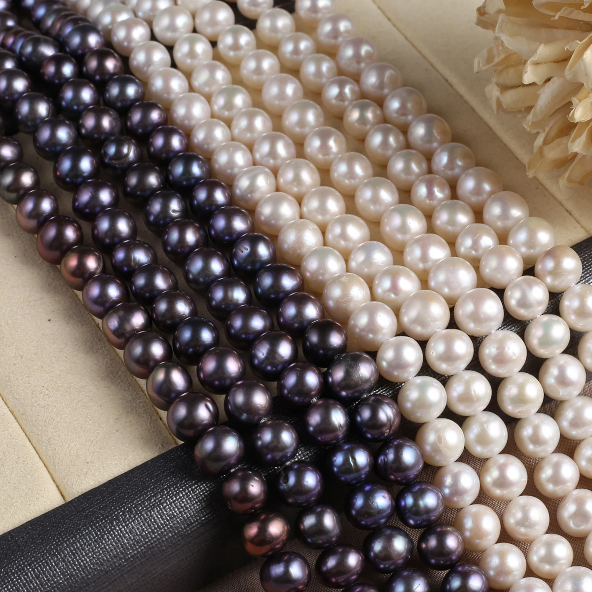 

8-9mm Round Beads Real Natural Freshwater Pearls Loose Spacer Beads for Jewelry Making DIY Charms Bracelet Necklace Accessories