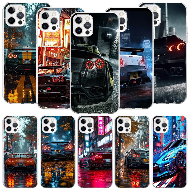 Чехол для телефона Japan JDM Sports Car GTR Apple iPhone 16 15 14 13 12 11 Pro Max XS X 7 + 8 Plus SE с мягким принтом