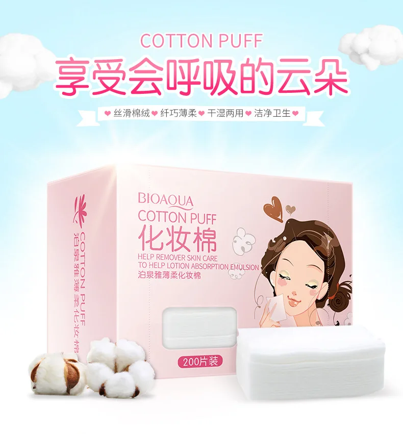 

200pcs Cotton Puff for makeup Nail art multifunction
