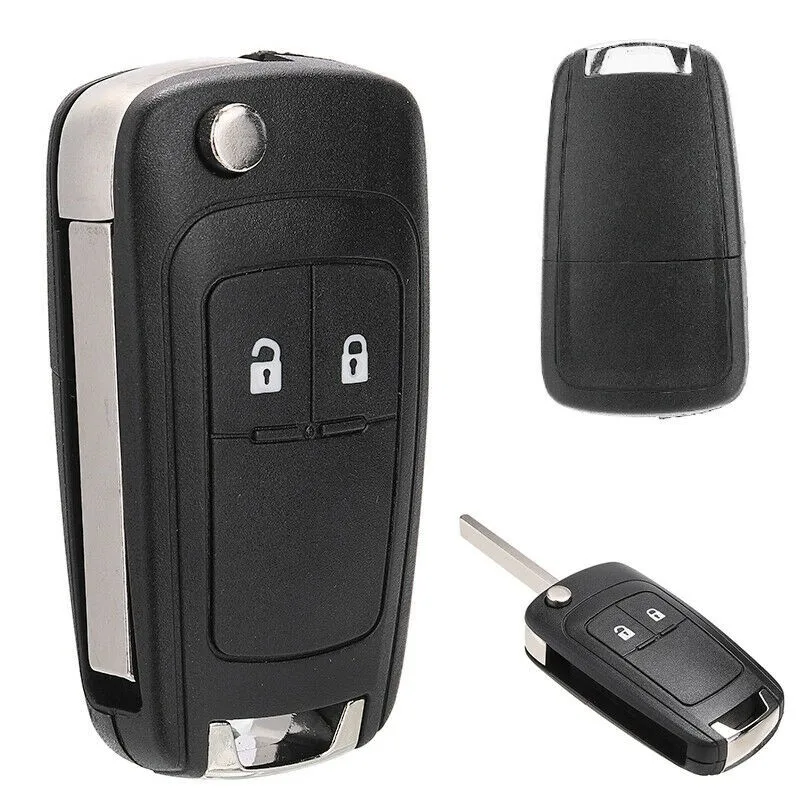 

Black 2 Button Replace Key Remote Case Shell Fob For Chevrolet For Cruze 10-13 Orlando Key Case Shell