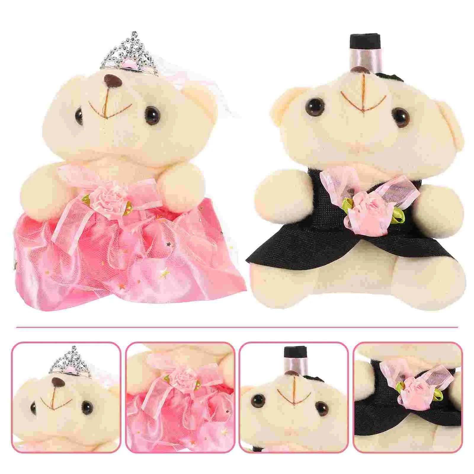 

Bear Modeling Wedding Favors Stuffed Animal Valentine's Day Wedding Present Desktop Decor