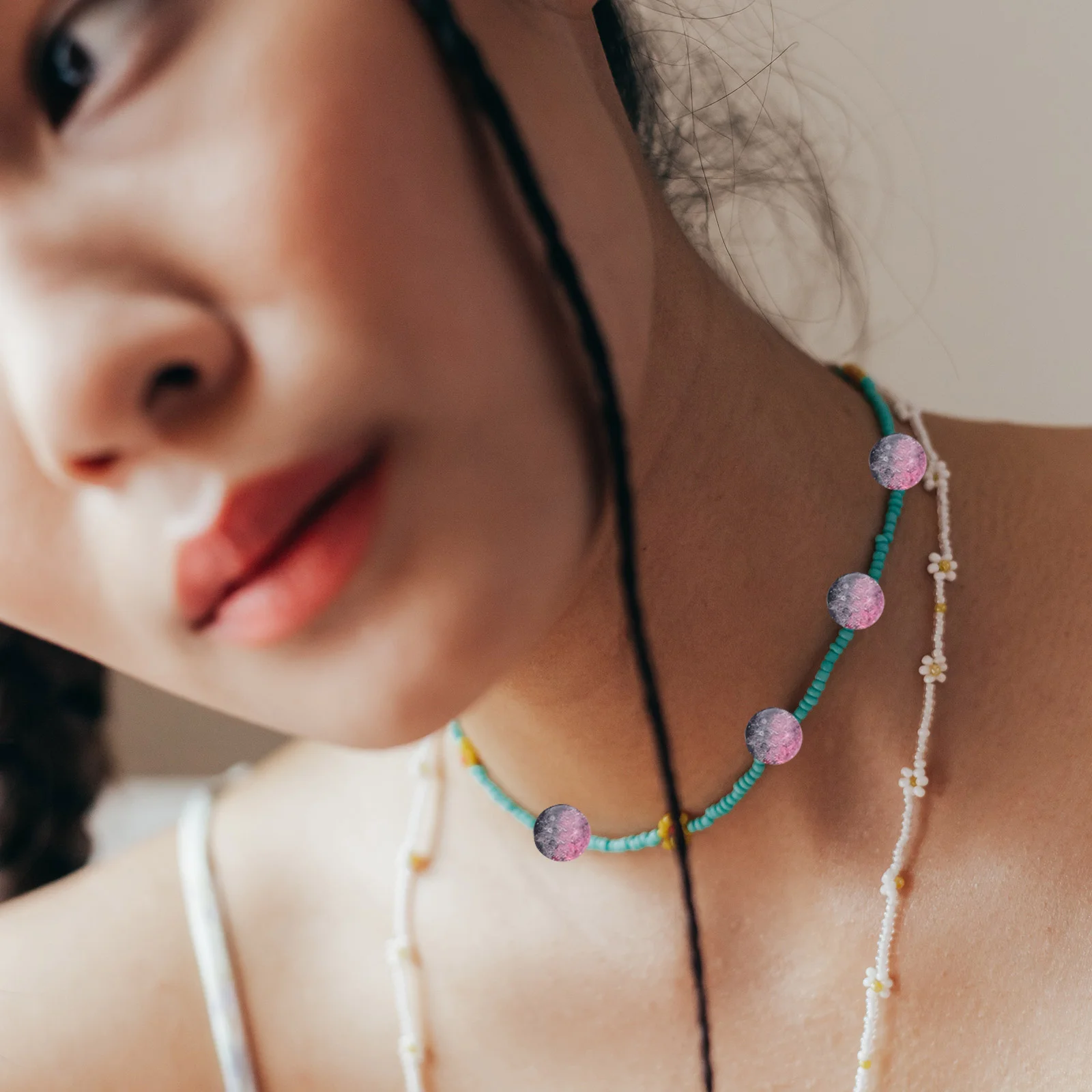 150 шт. стеклянные бусины для изготовления ювелирных изделий принадлежности