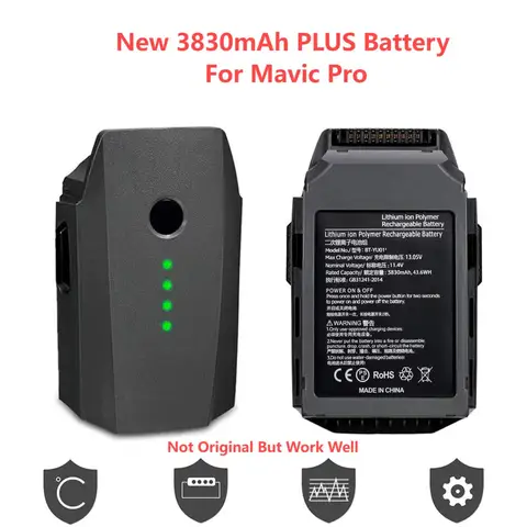 Аккумулятор PLUS 3830 мАч для Mavic Pro/Mavic Pro Platinum, совместимый с интеллектуальными полетными аккумуляторами серии mavic pro, аксессуары