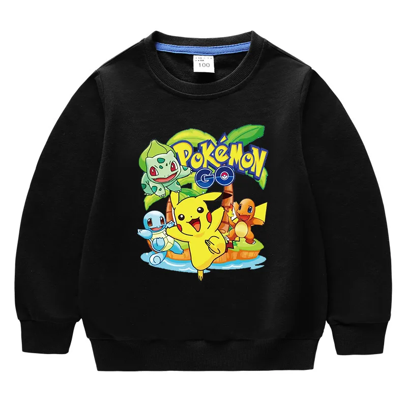 Детская толстовка Takara Tomy Pokemon Pikachu пуловер пальто для маленьких мальчиков и