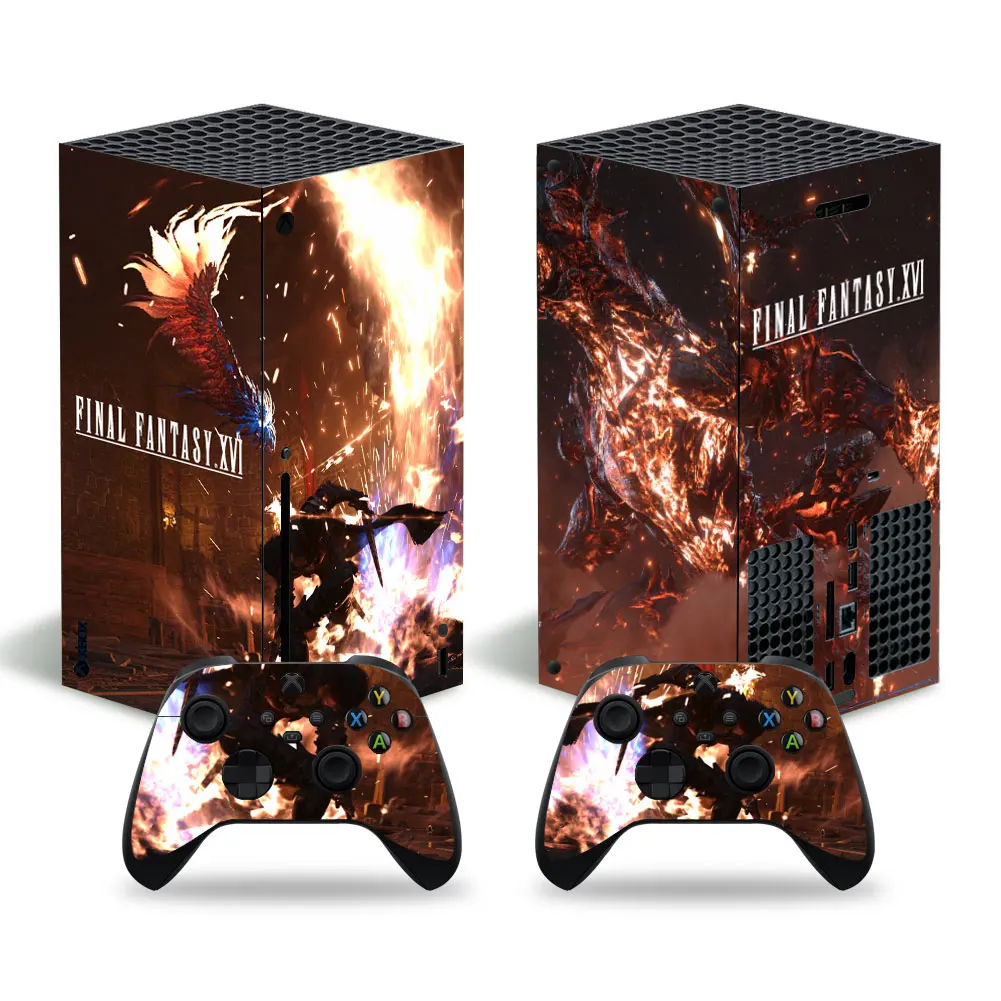 

Final Fantasy Style Skin Sticker Decal Cover for Xbox Series X Console and 2 Controllers Xbox Series X Skin Sticker Viny