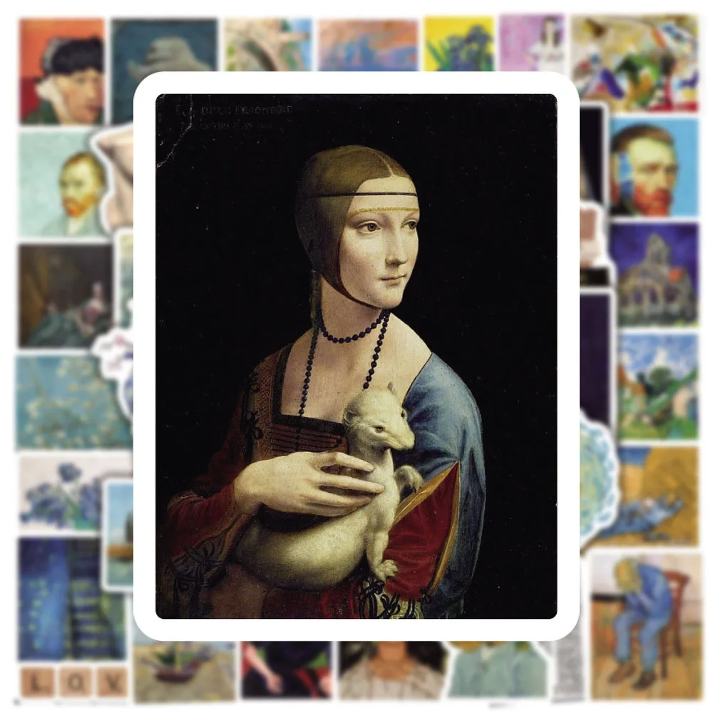 103050pcs world artist work aesthetic stickers cartoon decals kids toy luggage guitar scrapbook laptop cool graffiti sticker free global shipping