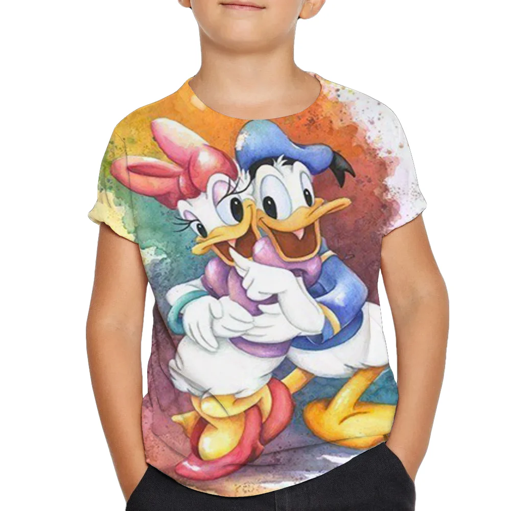 

Disney Donald Duck Children's Hoodie Cartoon Animation Baby Garment 3D Print Pattern Boys and Girls Universal Sports Sweater
