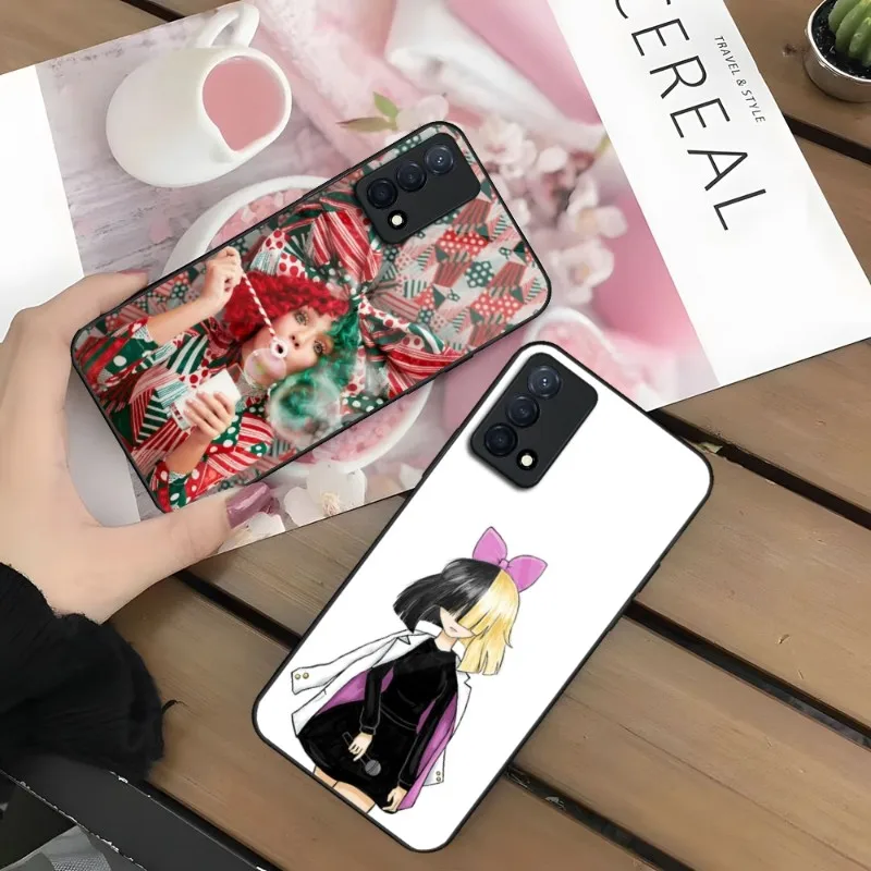 

Чехол для телефона Sia Kate Isobelle Furler Singer для Oppo Find X3 X5 Pro Reno 7 6 A54 A57 A55 A15 A94 A93s A92s A95 стеклянная задняя крышка
