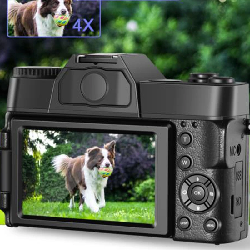 

4K DIgital Camera 48MP Vlogging For YouTube 60FPS Auto Focus 16X Digital Zoom Video Camcorder New Recording HDNI Output Camera