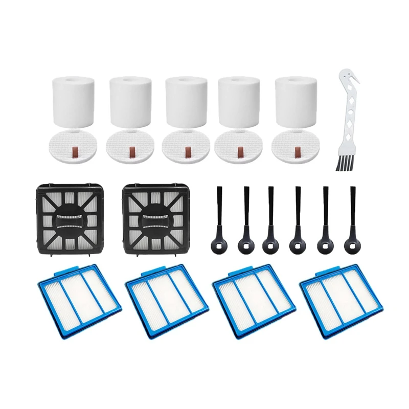 

Фильтр HEPA из хлопка и пены, боковая щетка для робота-уборочной машины Shark IQ RV1001AE RV101, запасные части