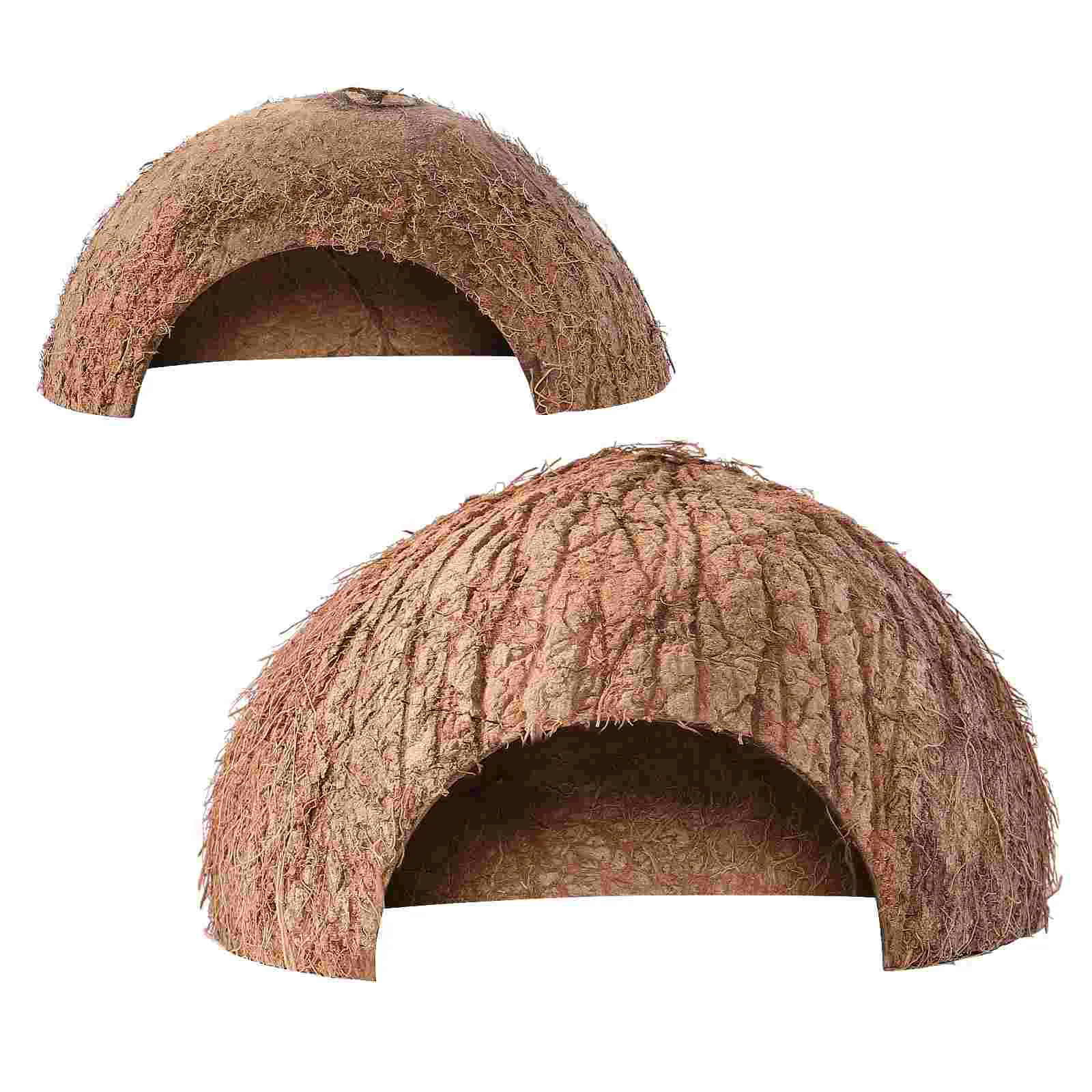 

Reptile Gecko Hide Hideout Hermit Tu Accessories Cave Hidesbetta Crestedcavesdinghut De Lizad Fo Aoies Ium Shell A Reptiles Tank