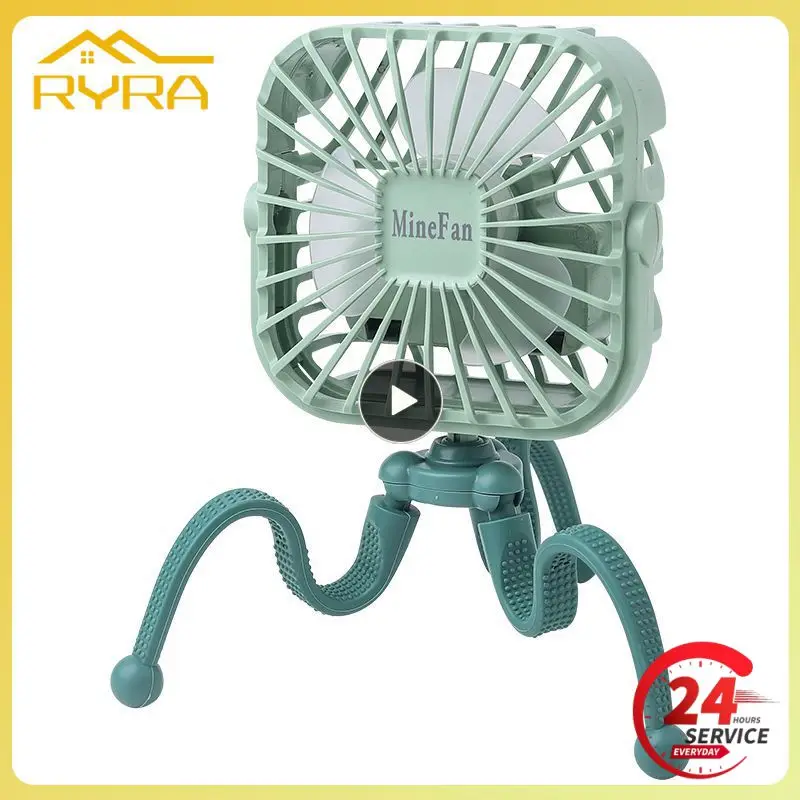 

Portable Stroller Fan Wind Speed Gear Third Gear Octopus Design Home Fan Air Conditioning Handheld Fans Air Cooler Octopus Fans