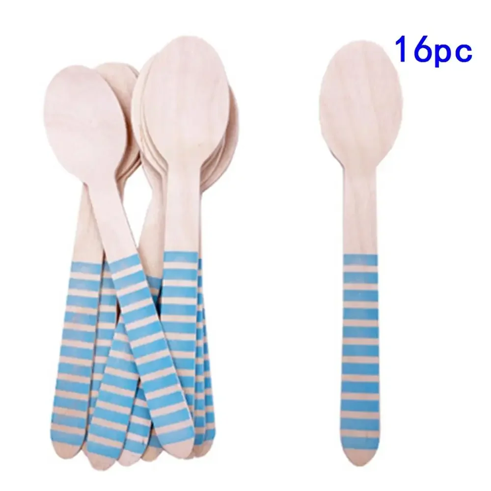 

Одноразовая посуда для детского праздника, синяя