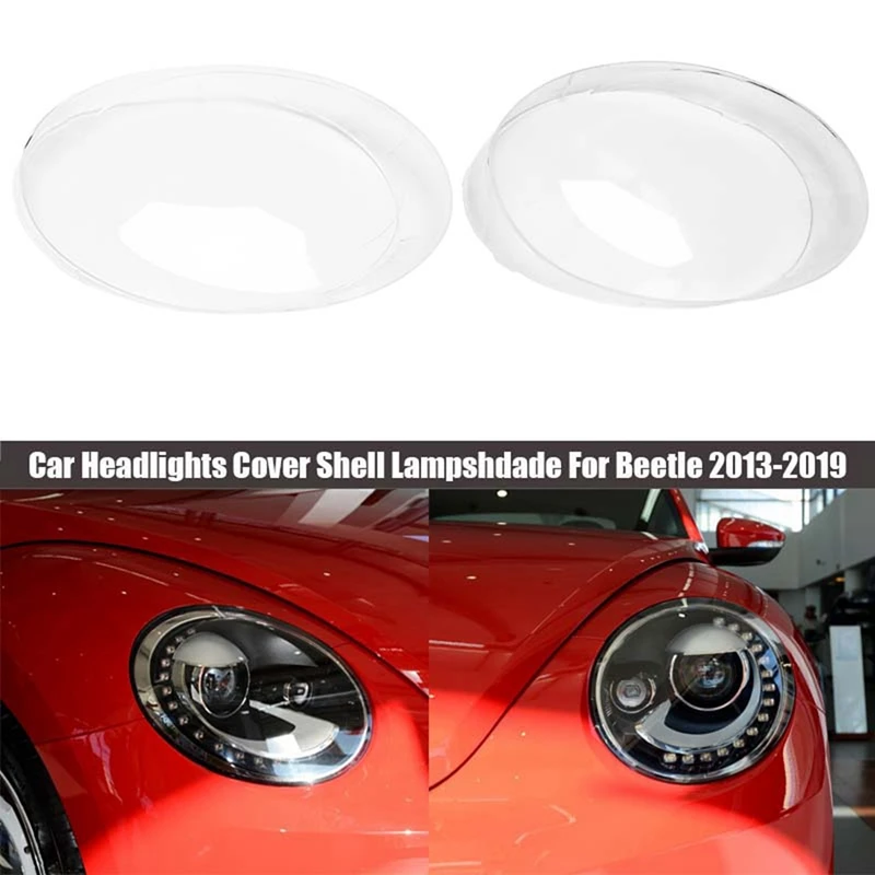 

Car Headlights Cover Shell Transparent Lens Lamp Shade Head Light Lamp Cover Lampshade For Beetle 2013-2019