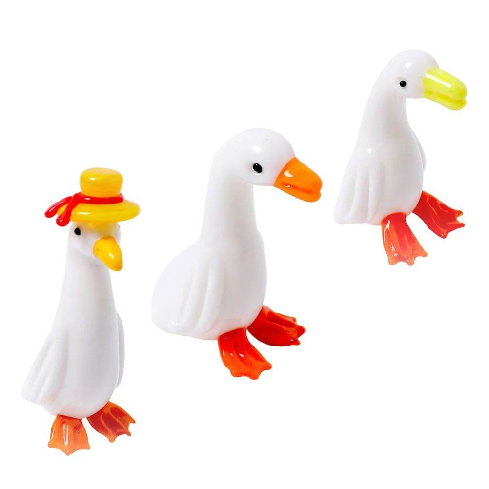 

3 шт. новое украшение для утки из стекла, украшение для утки, украшение для рабочего стола в форме утки