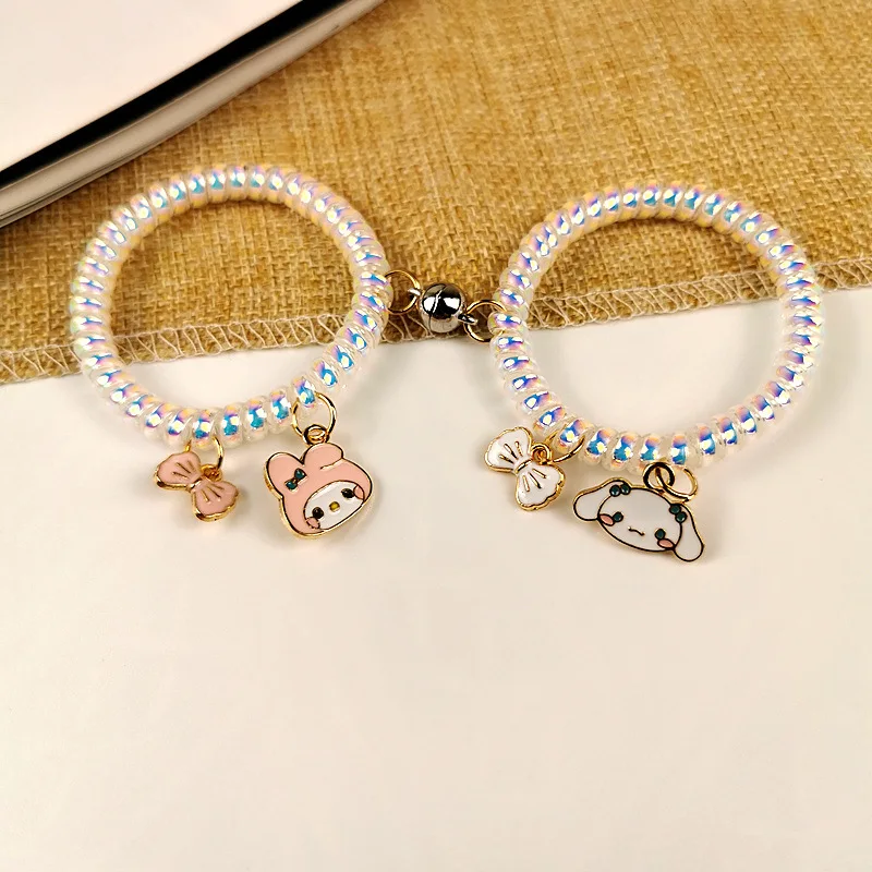 

Anrio Милая Студенческая Девочка Сердце телефон круглая веревка для волос пара подруг браслет прозрачный градиент аксессуары для волос