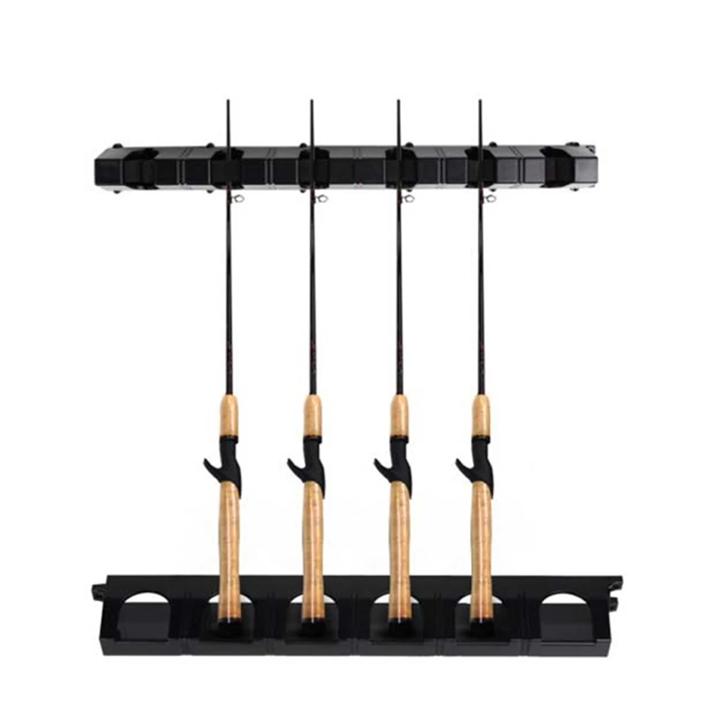 

Home Collection Wall Mounted 6-rod Fishing Rod Rack Vertical Display Fixed Portable Accessories Bracket Storage Holder Truss