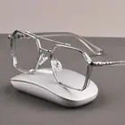 Очки для близорукости мужские трендовые властные плоские очки без градусов с защитой от сисветильник лучения очки для студентов