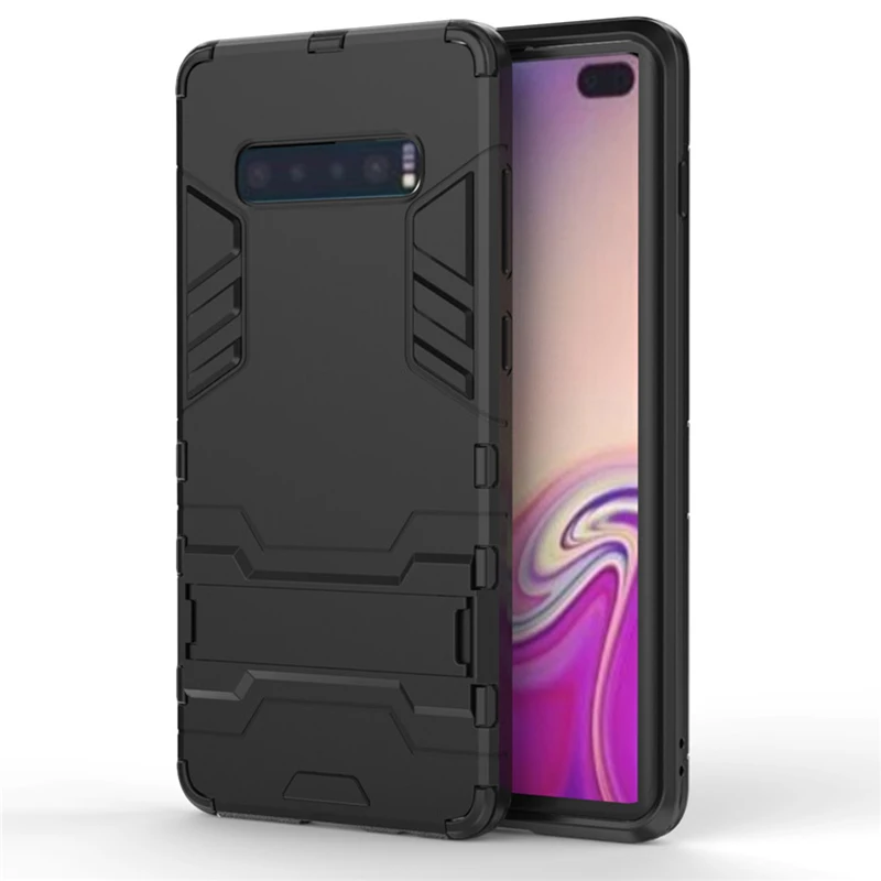 

Samsung Armor Drop Protection Case For Samsung Gaylord S10plus A7 Note8 A9pro S9plus A30 2-in-1 Bracket Tpu Protective Case