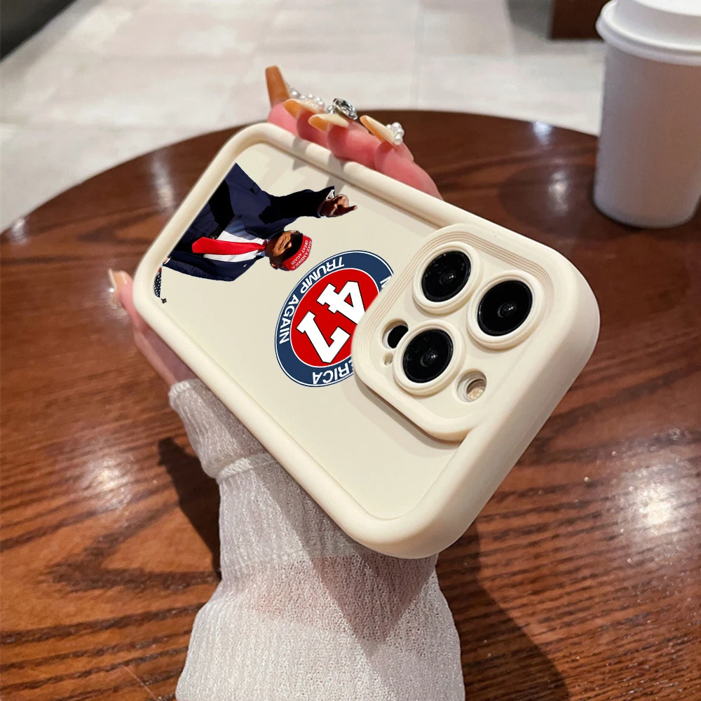 Мягкий чехол для телефона iPhone 16 Pro Max Plus силиконовый из ТПУ с ангельским глазом