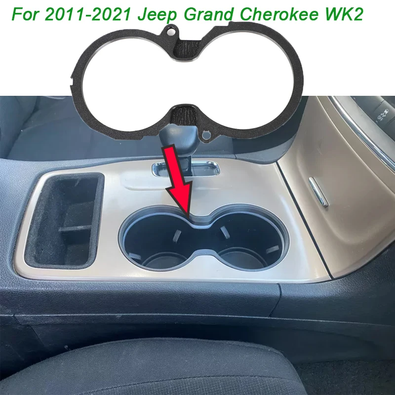

Черный держатель для чашки с левым рулем, сменные накладки для Jeep Grand Cherokee WK2 2011-2021 2020 2019 2018 2017 2016 2015 2014
