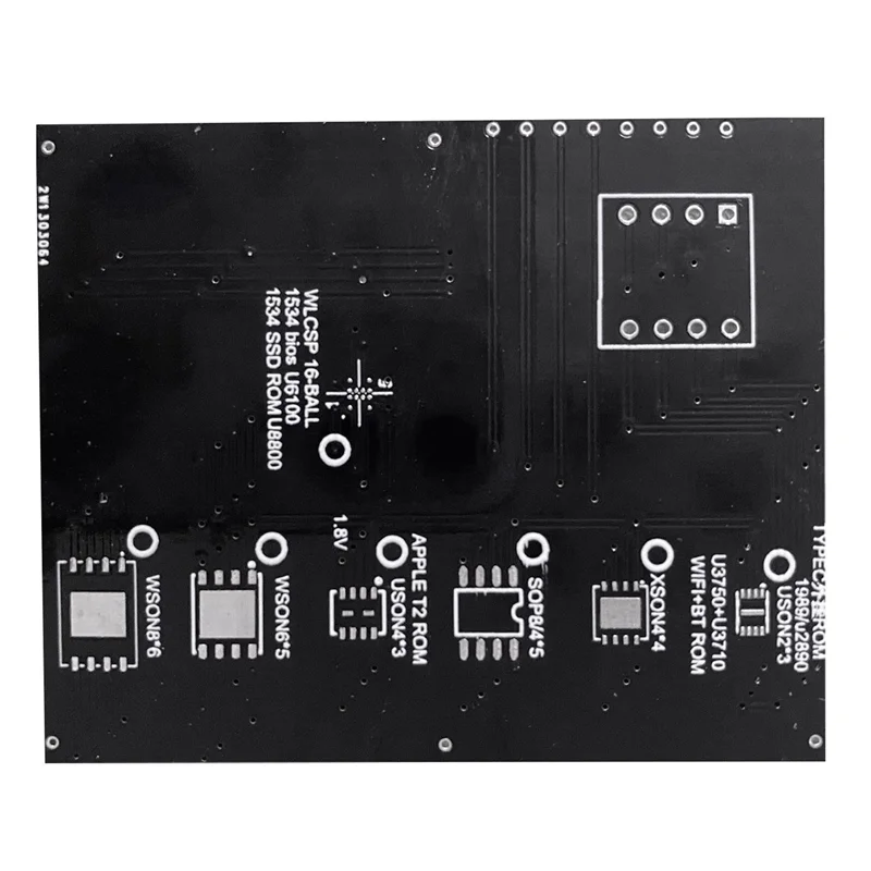 Фото 3X T2 чип для чтения и записи биоса разъем для Air T2 SSD Rom Typec Rom держатель-новый №2