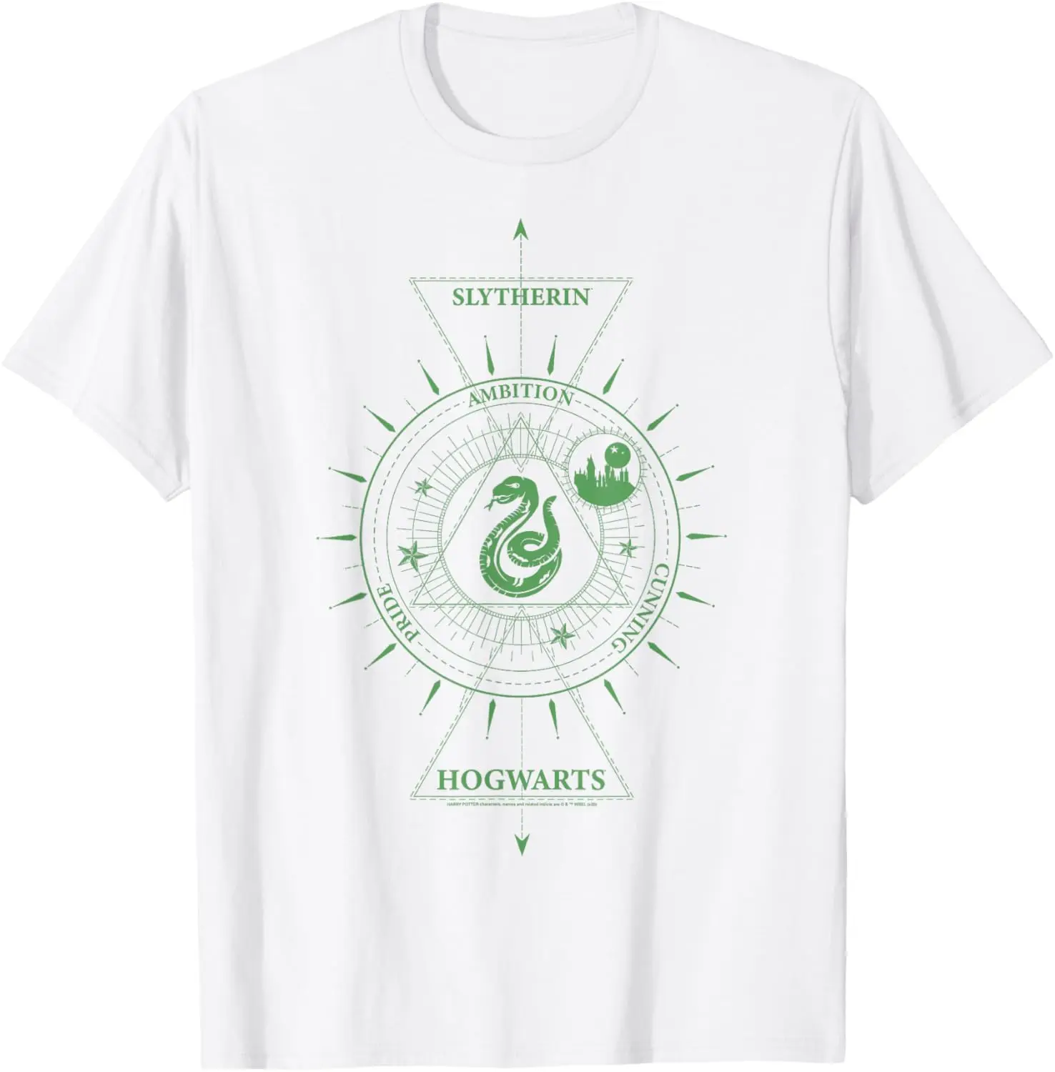 Футболка с надписью r Slytherin Celestial