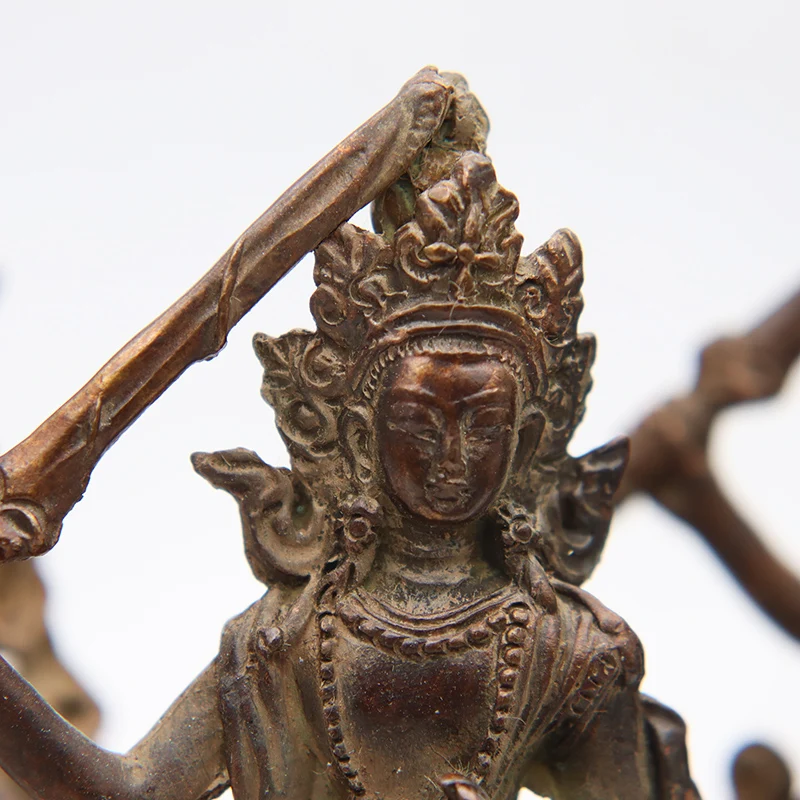 Модная бронзовая тибетская буддистская искусственная кожа китайская коллекция