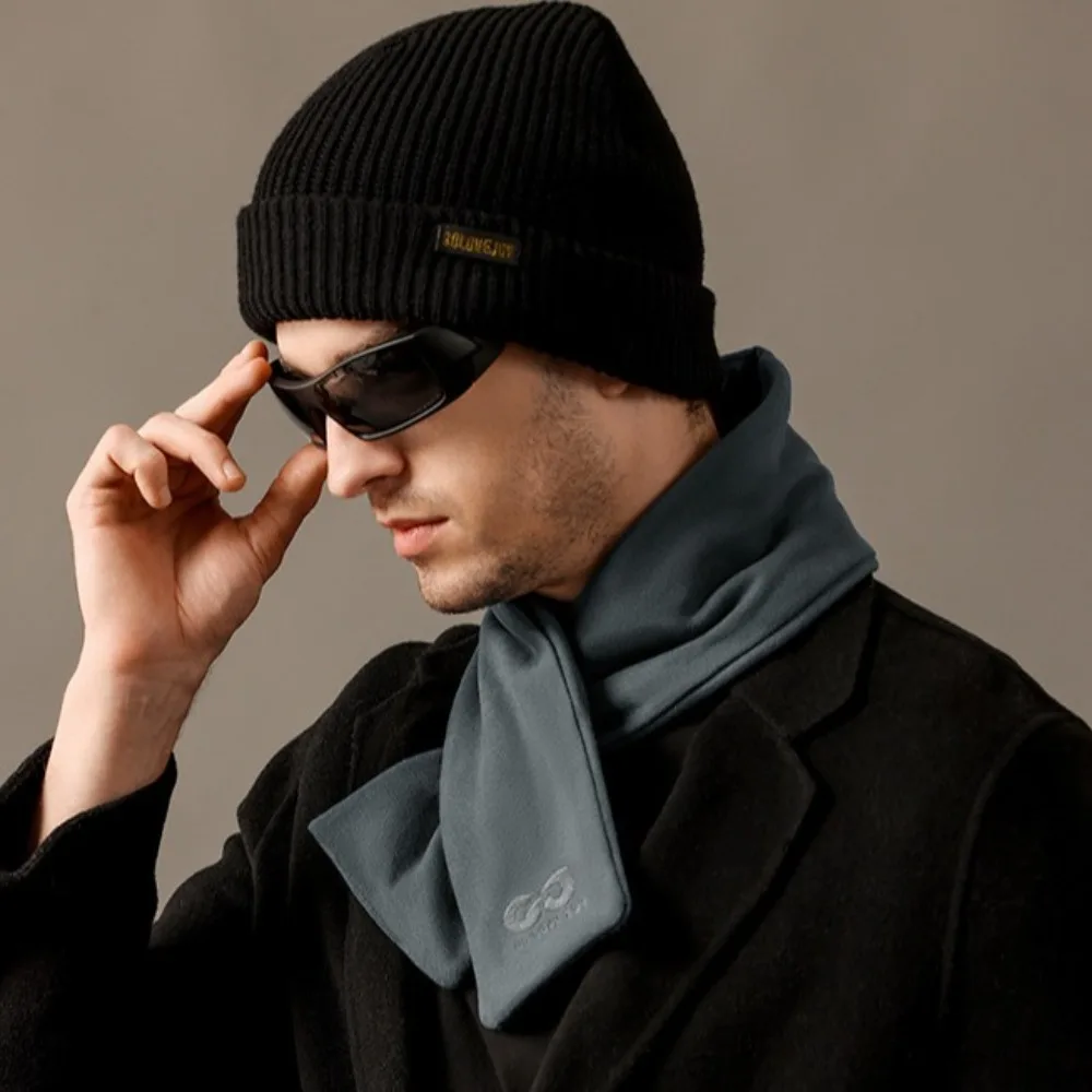 Легкая винтажная зимняя кашемировая шаль в корейском стиле мягкий мужской шарф