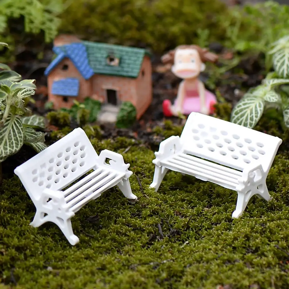 

Park Bench Seat Micro Landscape Ecology Accessories Decorative Material For Miniature Garden Fairy World Crafts