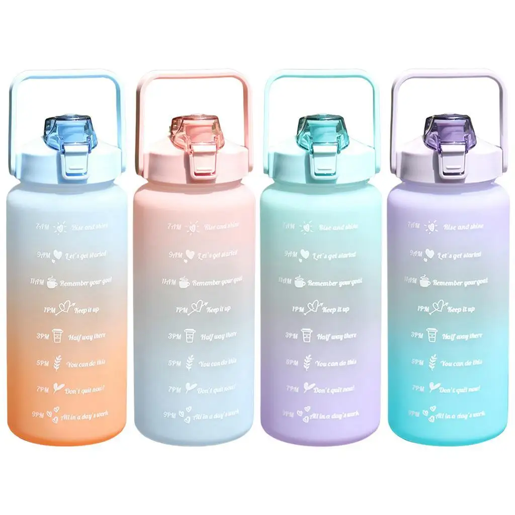 

Water Bottle BPA Free 68oz Large Capacity Lightweight 2000ml Reusable Kettle with Handle Jug for Sport Fitness Cycling Travel