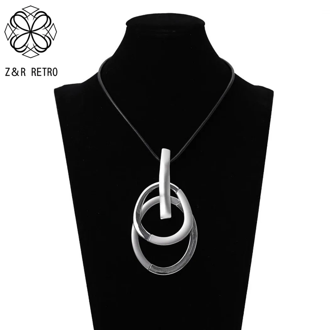 Круглые винтажные длинные кольца цепи Рождественский подарок Геометрия